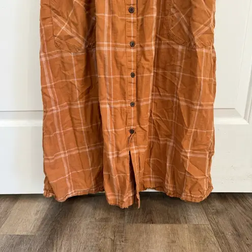 Patagonia Women’s  Light A/C Skirt in Harvest Windowpane Umber Brown Size S