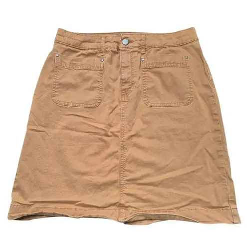 Boden USA Boden Camel A-line Mini Skirt With Pockets Fall Preppy Casual Size 10L