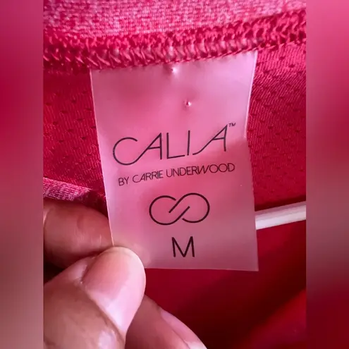 Calia Women’s S long Sleeve Pink 1/2 Zip Polo Pullover Jacket w Thumbholes M Size M