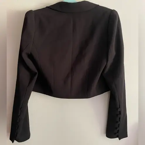 White House | Black Market  Black Cropped Blazer Suit Jacket, New with Tags, Sz 12