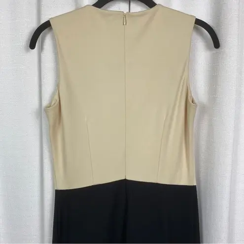 J. McLaughlin  Beige&Black Sleeveless Sheath Dress Sz.XS