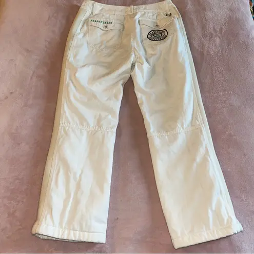 Pearly Gates white quilted/insulated golf pants size 2 or 28 inches winter sport