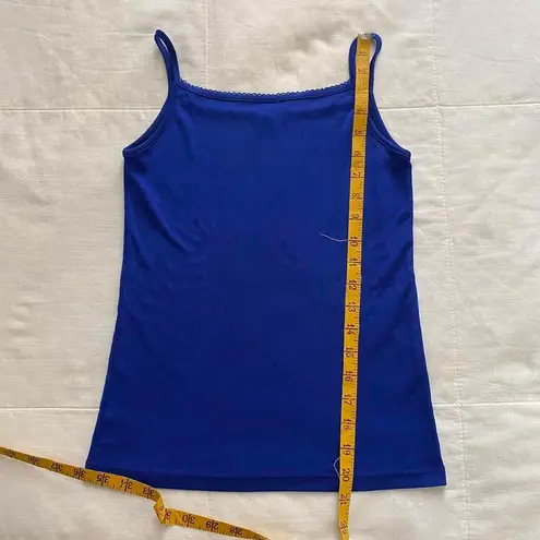 Japanese Brand Cobalt Blue Knit Tank Top size Small