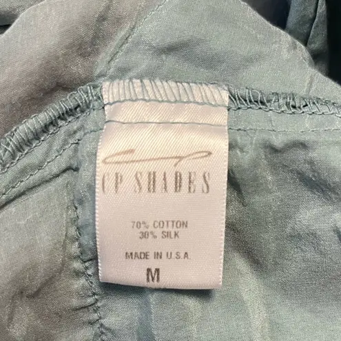 CP Shades Teton Tunic Top in Light Teal Cotton Silk Blend Sz M EUC Style 798