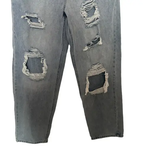 Kancan Kyla Ultra High Rise 90's distressed Baggy jeans size 13/30 Blue