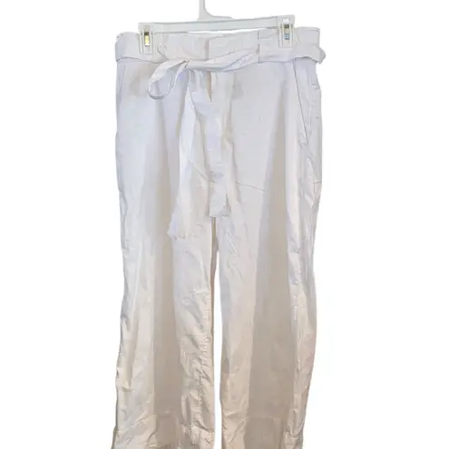 Banana Republic  Rowan Wide-Leg Tie-Waist Linen Crop Pant Coastal Resortwear