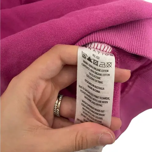 P.E Nation Fuchsia Crew Neck Sweater Pink Size XS