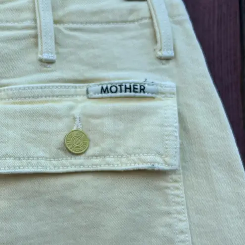 MOTHER The Patch Pocket Ankle Fray Jean in Sun Dress Wash Size 24