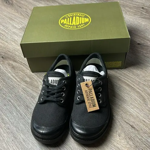 Palladium Pampa Black Oxford Sneakers Classic Low-Top Design Size 5