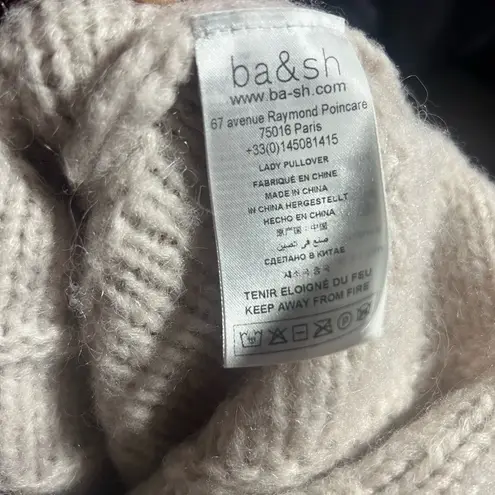 Ba&sh  Beige Cowl Neck Sweater with Embellishments thumbnail 5