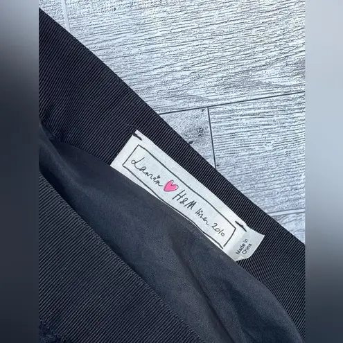 LANVIN for H&M Ruffle lace circle Skirt size 2 Black