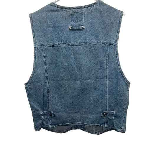 Vintage Solutions Original Unisex Denim Vest Blue Size S