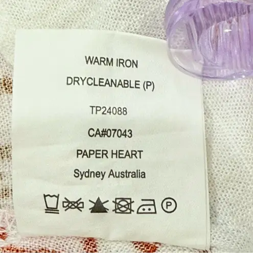 Paper Heart Les Citrons Maxi Dress Linen Coastal Chic Amalfi Euro Summer Large