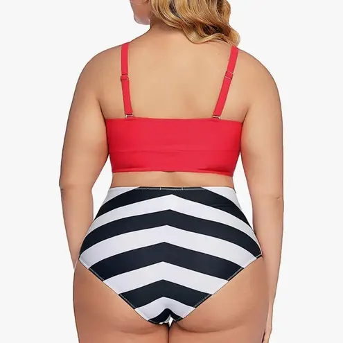 Avidlove Red and Black Bikini with Bold Contrast and Modern Style