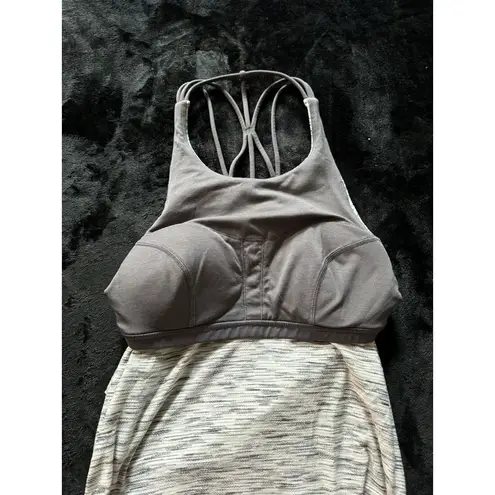 Lululemon  Women's Raise The Barre Tank Top Workout Shirt Cutout Back Bra Sz 6