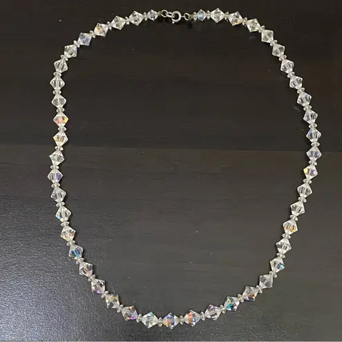 Vintage Clear Aurora Borealis AB Crystal Diamond