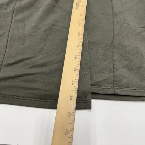 J.Jill Cardigan Women Small Petite Olive Green Open Front Longline Tencel Blend Size undefined