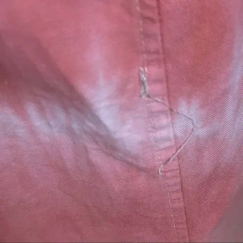 Vintage 70’s does 40’s DIY Peach TieDye Wiggle Dress S Pink