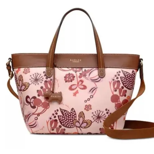 Radley London Heritage flower multi way zip closure satchel