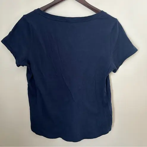 Old Navy  Tee Shirt Navy Blue Everywear Short Sleeve Crewneck Neutral Casual