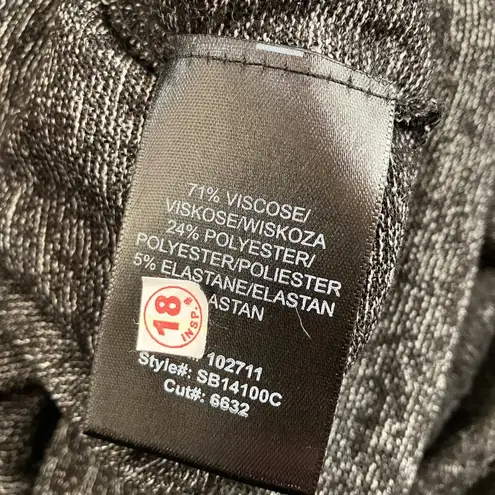 Gibson NWOT Womens Twist Hem Sweater - Black XL