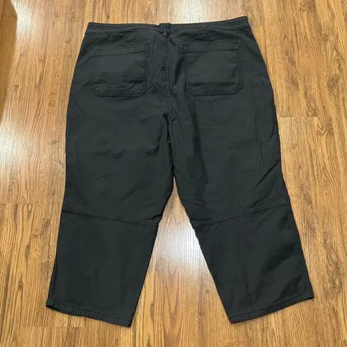 Pilcro Pants Womens 26W Plus Gray High Rise Pockets Crop Ankle *Flaw*