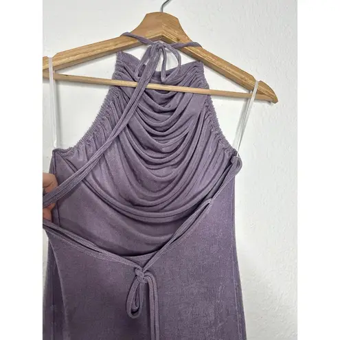 Commense Halter Open Back Maxi Dress M NWT Size M