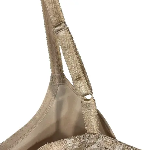 Wacoal SZ 38DD French Garden Contour Bra Lace Accent Adjustable Straps Underwire