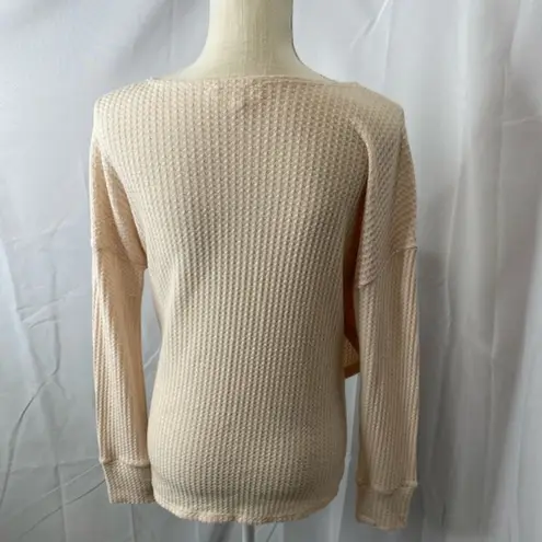 Fashion On Earth waffle knit wrap top small