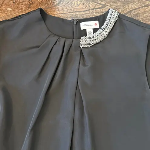 3.1 Phillip Lim x Target Beaded Sheath Dress Black Size Medium M Designer Collab