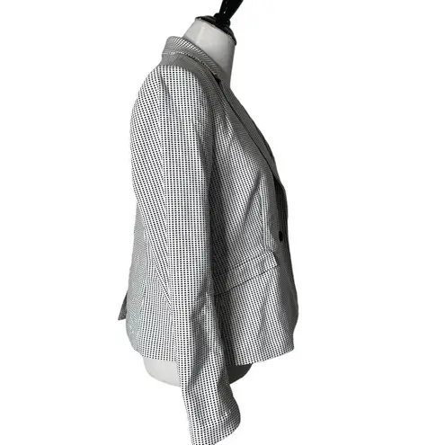 Reiss Monochrome Minimalist Blazer Women Size L One Button Suit Jacket Office