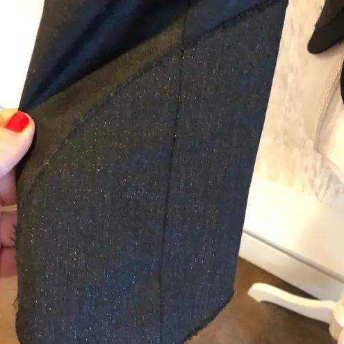 Zadig & Voltaire Deluxe Black Shimmer Zip Blazer - Size M