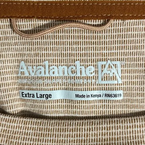 Avalanche Outdoor Supply Crew Neck Knit Pullover Sweater Thumbholes XL