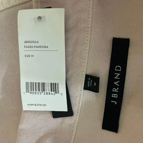 NEW J. Brand Cyra Light Pink Long Sleeve Button Down Cropped Denim Jean Jacket M Size M