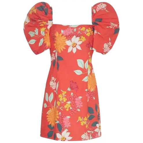 Cara Cara Kelly Dress Punch Floral Spice NWOT – Size Medium Red