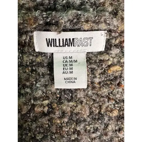 William Rast Women's Gray Chunky Knit Cardigan Sweater Size M - Image 5