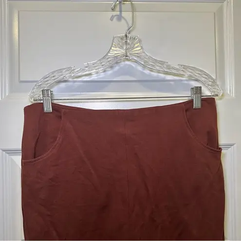 CAbi  Rust/Maroon Boss Pencil Skirt Size 10