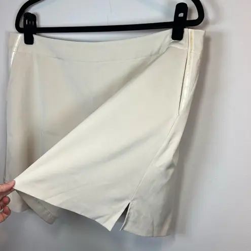 Lady Hagen Women’s Performance Skort Beige Lined Stretch Ribbon Pockets Size 16