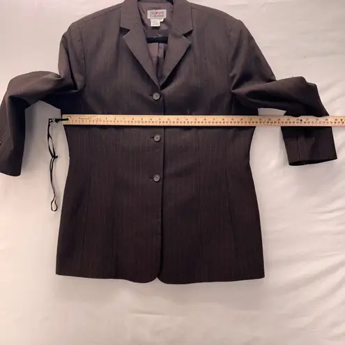 Style & Co Boxy Pants Suit Brown 14