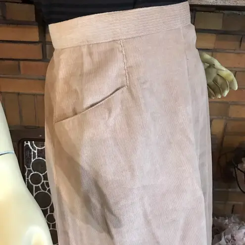 VINTAGE 1970'S PANT HER TAN CORDUROY GAUCHO PANTS (M) Size M