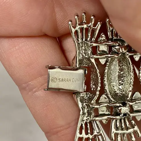 RARE 60s 1962 Sarah Coventry Simply Elegant Silver Pineapple Bracelet