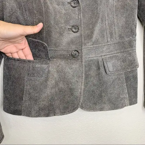 Alfani Genuine Leather Size Medium Women’s Blazer