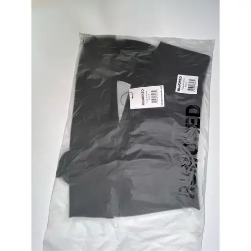 Rumored Tango Top Tiered Ruffles Shimmer Feminine Sheer MEDIUM Boho Feminine Black