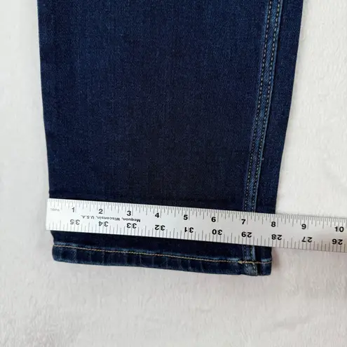 BKE Parker Universal Fit High Rise Cropped Straight Leg Dark Wash Jeans 27x28 Blue Size 27