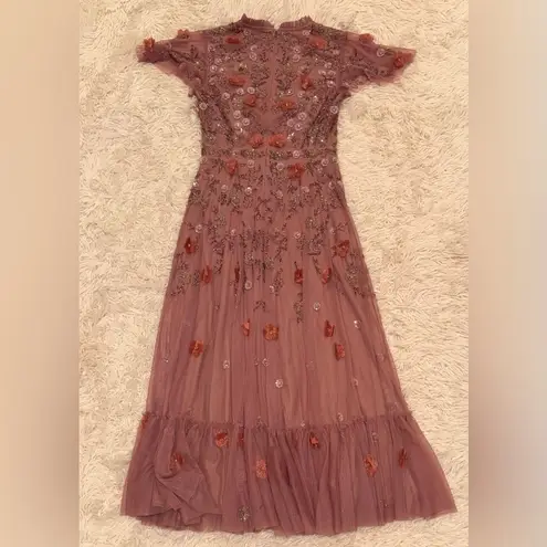 Mac Duggal NEW 9212 Embellished High Neck Cap Sleeve A Line Dress SZ 6