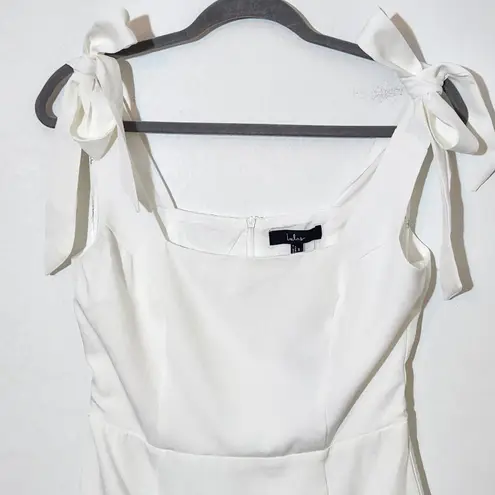 Lulus White Mini Dress with Tie Straps NWT Size Small Bridal Cocktail Dress