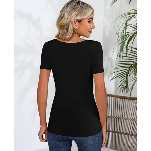 Riyiper 3 Pcs Women’s Scoop Neck Fitted Tops (XX