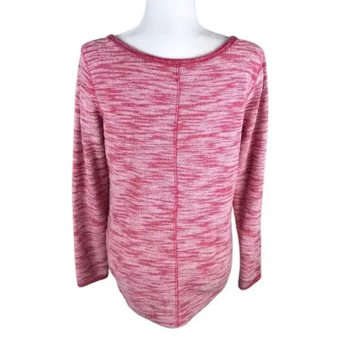 Riders By Lee  Pink & White U-Neck Top Size S