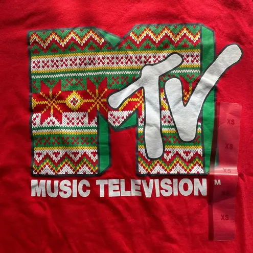 MTV Music Television‎ Red Christmas (XS) Shirt