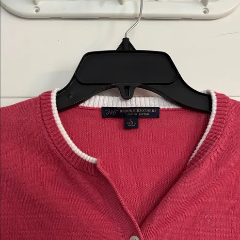 Brooks Brothers Pink Sweater Cardigan